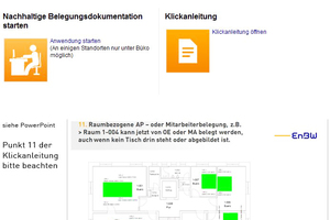  Im Corporate Real Estate Management der EnBW wurde 2014 ein Projekt ins Leben gerufen, das im Bereich Mietverrechnung im Konzern zum Ziel hat, weitere Flächeneffizienz­potentiale durch mögliche Verdichtung zu identifizieren 