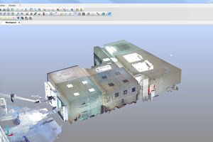  Als Ergebnis erhält man Punktwolken für die CAD-Planung oder Gebäudenutzung  