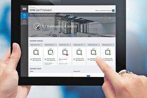  Mit Kone 24/7 Connect profitieren Betreiber von höherer Sicherheit und Verfügbarkeit ihrer Anlagen, das webbasierte Toolsorgt dabei für mehr Transparenz   