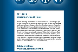  Ähnlich wie hier beim „Fachforum Kältetechnik“ der KKA in 2017 ist auch beim „PlanertagKlimatechnik“ ein hohes Teilnehmerinteresse zu erwarten. Melden Sie sich gleich an und sichern Sie sich einen der begehrten Plätze! 