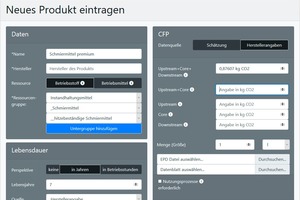  Grafik 1: carbonFM-Sceenshot, Anlegen eines Produktes 