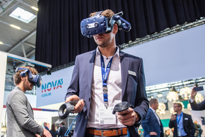  Das Thema Innovation stand in der Halle ­NOVA3 im Mittelpunkt. Hier fanden sich die Startups aus der Tech Alley und dem Proptech-Netzwerk als Aussteller zusammen: Dazu gehörten 21st Real Estate, Alasco, BuildingMind, Cloudscraper Europe, Disruptive Technologies Research, FairFleet, PlanRadar, Sensorberg, Solutiance Services, Visn by Osram und Wicona  