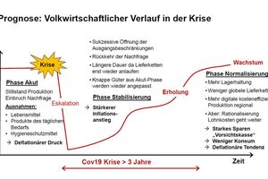  Abbildung 1: Prognose: Volkswirtschaftlicher Verlauf in der Krise 