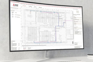  Die kostenlose Planungssoftware easyKlimaplan unterstützt TGA-Fachplaner bei der Erstellung von Plänen und Teilelisten für City Multi VRF-Klimasysteme 