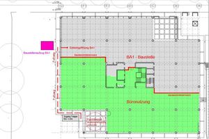  Die Komplettsanierung fand im laufenden Betrieb statt, daher wurde jede Etage in zwei ­Bauabschnitte unterteilt  