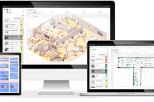  Die serverbasierte Software NeuroomNet ist eine Gebäude-, Technik- und Medien­managementlösung und kann von jedem Gerät aus aufgerufen werden, welches über einen Browser verfügt – ob PC, Tablet oder Smartphone 