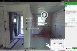  Aus den Mess- und Fotodaten generierte 360 Grad-Fotopanoramen unterstützen die ­Dokumentation und Qualitätskontrolle 