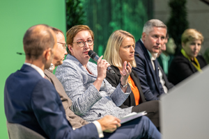  Auch Bundesbauministerin Klara Geywitz diskutierte auf der diesjährigen Expo Real zum Thema bezahlbares Wohnen 