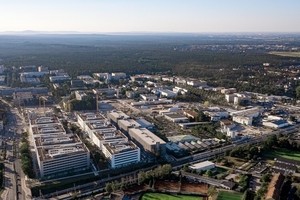  Das derzeitige Siemens-Forschungsgelände im Süden der Stadt Erlangen soll sich bis 2030 zu einem lebendigen Quartier wandeln 