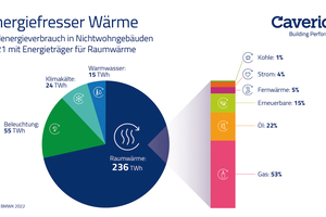  Energiefresser Wärme: Endenergieverbrauch in Nichtwohngebäuden 2021 mit Energieträger für Raumwärme 