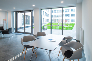  Die flexiblen Büroflächen sind durch hochwertige Materialien gekennzeichnet  
