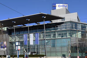  Blick auf die EnBW Zentrale in Karslruhe 