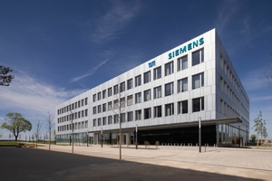  Mehr als 100 Mio. Euro investiert Siemens in das Technology Center in Garching. Der Gebäudekomplex wurde digital geplant und erfüllt höchste Anforderungen an Nachhaltigkeit. 