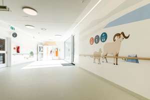  Die tierischen Klinik-Wegweiser bieten Groß und Klein Orientierung und helfen den kleinen Patienten, ihre Ängste zu überwinden. 