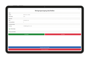  Beim Abschluss des Reinigungsprozesses können Mängel dokumentiert werden. 