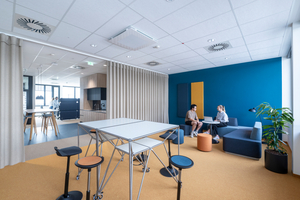  Die Bürobereiche in „The Move“ wurden für Zusammenarbeit und Begegnung konzipiert und ermöglichen vielfältige Nutzungen.  