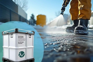  RAW – Sicher und eisfrei für große Flächen:RAWs chloridfreie Taumittel lassen sich mit leistungsstarken Sprühsystemen gleichmäßig auftragen – ideal für große Flächen und geliefert im praktischen IBC-Container.  
