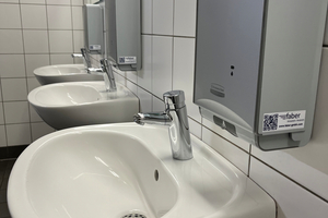  Bei der Neuausstattung der Waschräume entstand kein umweltbelastender Deponiemüll, da die ausgedienten Spender über das RightCycle-Programm des Hygieneartikelherstellers recycelt wurden. 