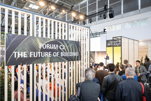  Wie können Gebäude kosteneffizient, zeitsparend, ressourcenschonend errichtet und klimaneutral betrieben werden? Antworten gibt das Forum „The Future of Building“ in Halle C2  