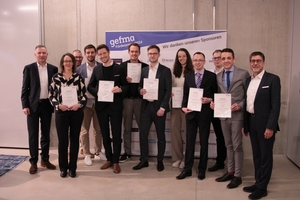  v.l.n.r.: Rainer Vollmer, Anja Hermann, Bernd Fisel, Jonas Jolly, David Draxler, Hauke Meyer, Philipp Stuiber, Ann-Kathrin Buff, Nicolas Rummel, Sven Mayer, Lewis Rae, Professor Dr. Markus Lehmann 