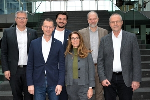 Von links nach rechts: Jürgen Janda, Dirk Otto, Berhan Tongay, Sandra Zengerling, Jens Schlüter, Jörg Petri. 