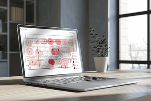  Smartness auch über die Lichtsteuerung hinaus: Als Heat Map aufbereitet liefern die Daten aus den Bewegungsmeldern wichtige Informationen zur Raumnutzung und ­Gebäudeauslastung.  