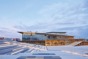  Der neue Olympiabahnhof „Saint-Denis – Pleyel“ des japanischen Stararchitekten Kengo Kuma. 