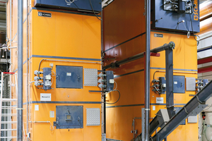  Durch die intelligent kommunizierende Absaug- und Lüftungstechnik kann die Abwärme der Heizkessel effizient auf dem ganzen Standort genutzt werden. 