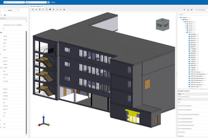  Screenshot des Projekts aus der Software RIB FM. RIB IMS ist ein Tochterunternehmen des Konsortialführers Schneider Electric. Hier soll es bereits Ansätze für die Anwendung der Forschung im CAFM-System RIB FM geben.  