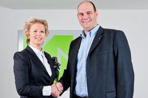  Zwei Familienunternehmen schlagen einen gemeinsamen Weg ein:Dr. Kirsten Schubert und Michael C. Wisser unterzeichneten in Frankfurt den Vertrag 
