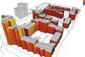  Bereits am Massenmodell lassen sich teilweise standortspezifische Faktoren wie Sonnenexpo­sition oder Verschattung simulieren… 