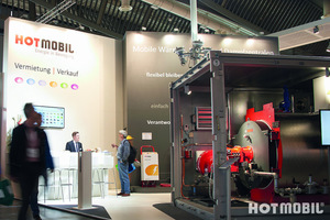  Auf der ifh/Intherm präsentierte Hotmobil die mobilie Heizzentrale im 20 Fuß-Container  