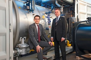  Reto Brütsch (links) und Christian Hahn (rechts) sind die Leitenden ­Geschäftsführer in Gottmadingen. Sie werden die führende Markt­position der Hotmobil Deutschland GmbH Europaweit festigen 