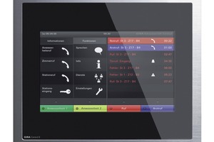  Der „Control 9 Client“ kann in das neue Gira Rufsystem 834 Plus eingebunden werden – hier lässt es sich als Dienstzimmerterminal nutzen 