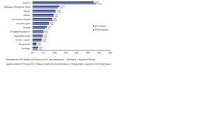  Grafi 2: Die Industrie größte FS-Kundenbranche - hier sehen die Anbieter zusätzliches Umsatzpotenzial  