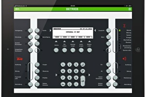  Das virtuelle Abbild auf dem mobilen Endgerät entspricht exakt dem Bedienfeld an der Brandmeldeanlage vor Ort 