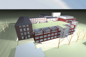  …aber natürlich auch eine Minimierung der Bauwerksunterhaltungskosten (hier die Visualisierung des Knappschaftskrankenhauses in Bottrop) 
