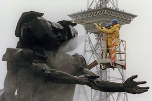  Flächenreinigung mit Hochdruck: Hier mal nicht im typischen industriellen Umfeld 