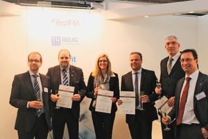  (v.l.n.r.): Dr. Andreas Meister (Präsident SVIT FM Schweiz), Ernst Ollesch, Svenja Dirks, Patrick Murrer, Ralf Steyer und Thomas Knoepfle (Präsident RealFM e.V.) (Quelle: RealFM e.V.) 