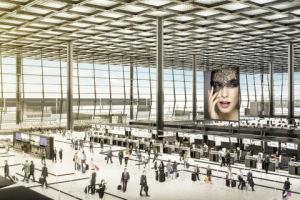  Eine neue Dimension: Visualisierung der&nbsp; Abfertigungshalle des Terminal 3 (Quelle Fraport AG) 