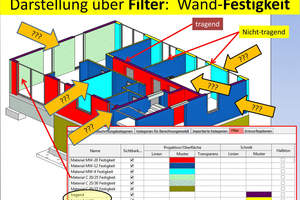  Es beginnt bereits mit der Wanddefinition: Wo beginnt, wo endet ein Wandmaterial? Wie sieht die Wandecke oder der Wandanschluss im Detail aus etc.? 