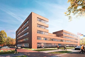  Gebaut wird das Bürogebäude durch die Ed. Züblin AG, Bereich Bremen. Geplanter Fertigstellungstermin ist November 2013<br /> 