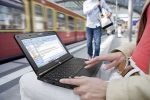  Büro2Go: Mit einem Netbook hat man wichtige Büro- und Projektdaten auch unterwegs dabei (Toshiba) 