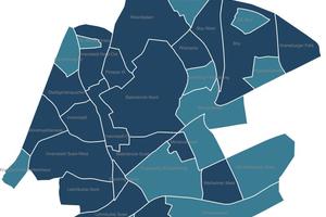  Quartiersunterteilung der Pilotregion der InnovationCity Ruhr 