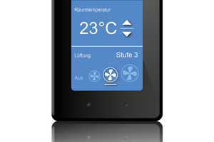  Das 4,3’’ Room Touchscreen Panel eignet sich besonders für den Einsatz in hochwertigen Räumlichkeiten 