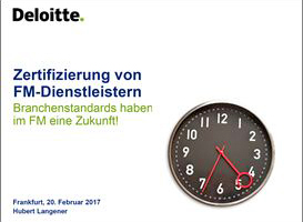  Hubert Langener von Deloitte Certification Services GmbH formulierte in seinem Vortrag ein ganzes Gewitter an Fragen, um Aufmerksamkeit für ein offensichtlich nicht bekanntes Zertifizierungs- und Auditierungsverfahren zu erlangen 