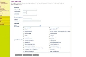  Internet-Eingabemaske (Axxerion) für Initiativbewerber bei WSRL 