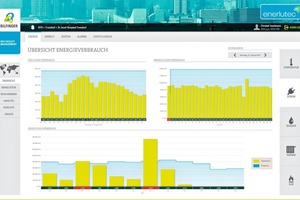   Grafik 2: Der Screenshot zeigt die Übersicht des Energieverbrauchs  