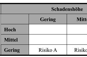  Tabelle 1: Matrix zur Risikopriorisierung bei PPP-Projekten(Quelle: „Wirtschaftlichkeitsuntersuchungen bei PPP-Projekten“, PPP-Task Force NRW, April 2007) 