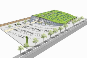  Im Rahmen des EcoCommercial Building Programms ist eine Studie für einen nachhaltigen Supermarkt entstanden, mit einem 75 % geringe­­-r­­em Energieverbrauch als ein herkömmlicher Supermarkt gleicher Größe 